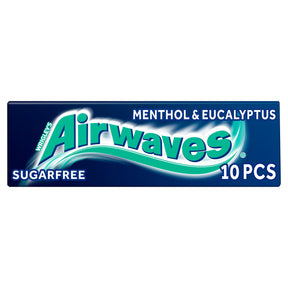 Airwaves Menthol & Eucalyptus Sugar-Free Chewing Gum 10 Pieces