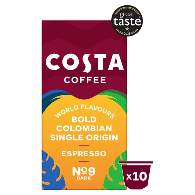 Costa Bold Colombian Single Origin Coffee Capsules 10 Pack 52 g