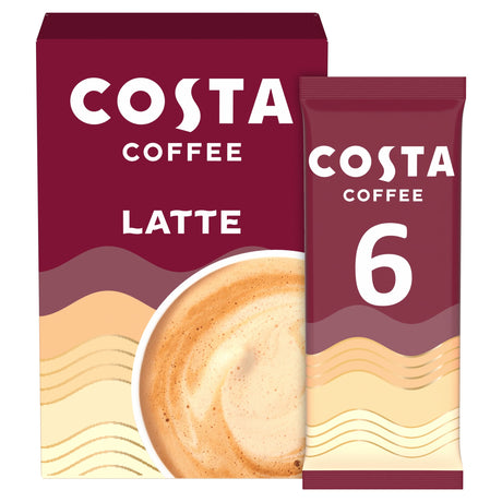 Costa Coffee Barista Creations Latte 6 Sachets 102 g