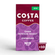 Costa Coffee Dark Intense Roast Coffee Capsules 10 Pack 52 g