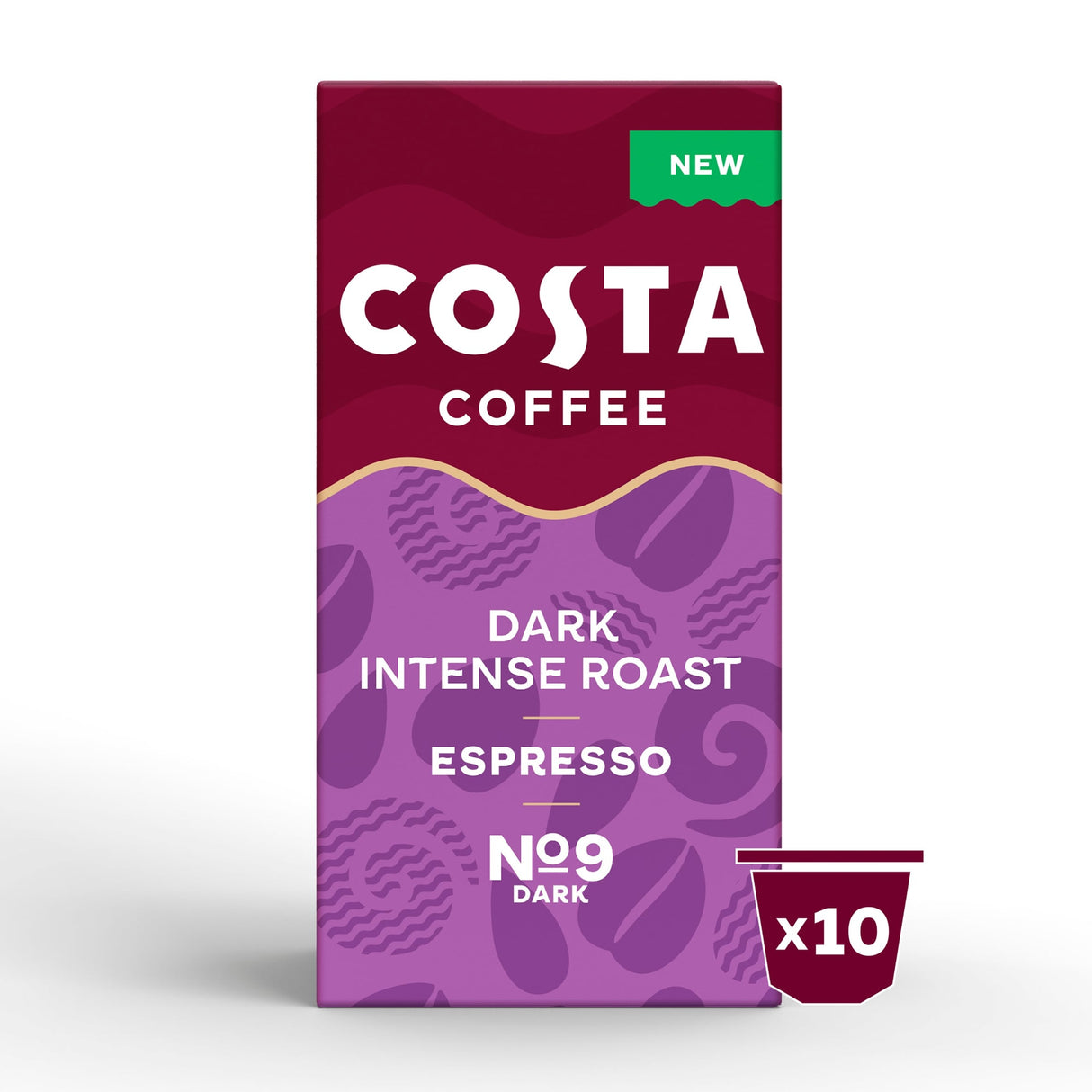 Costa Coffee Dark Intense Roast Coffee Capsules 10 Pack 52 g