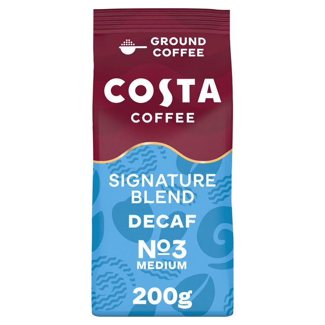 Costa Coffee Signature Blend Decaf Ground Coffee 200 g