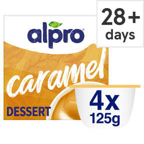 Alpro Caramel Dairy-Free Vegan Soya Dessert 4 x 125 g