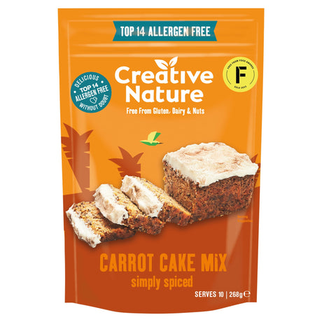 Creative Nature Free From Carrot Cake Mix 268 g