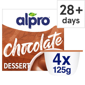 Alpro Chocolate Dairy-Free Vegan Soya Dessert 4 x 125 g