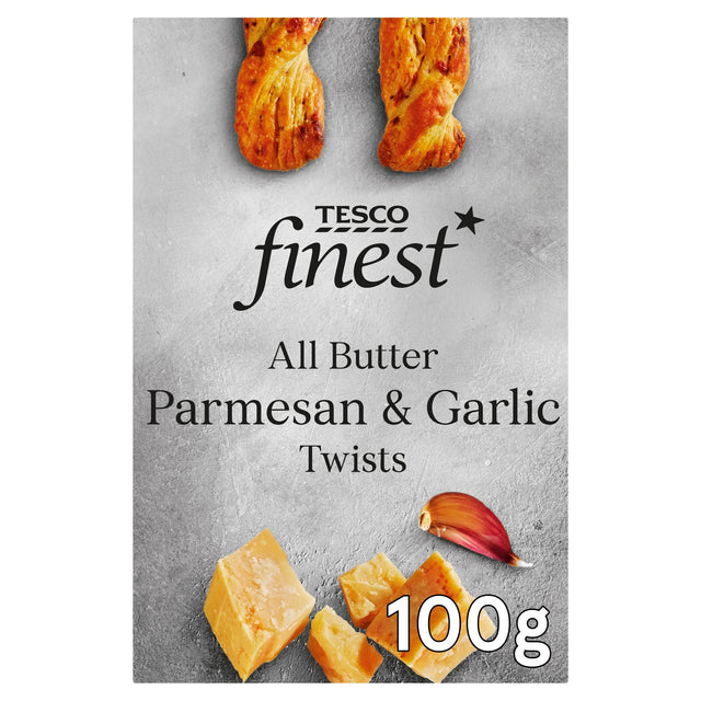 Tesco Finest Parmesan & Garlic Twists 100 g