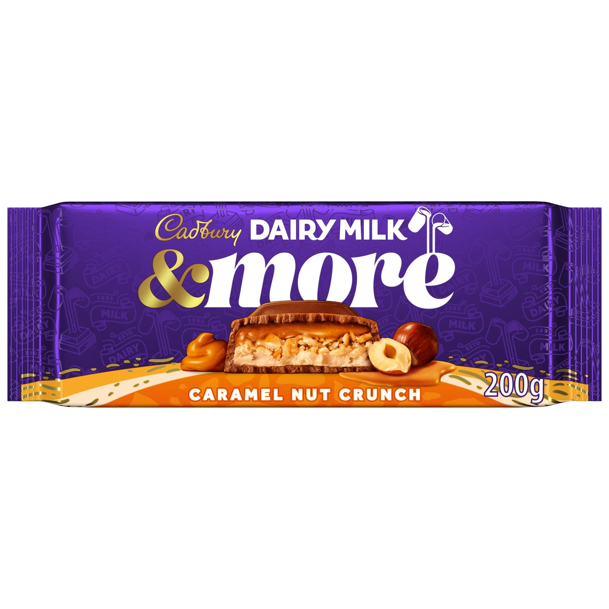 Dairy Milk & More Caramel Nut Crunch Chocolate Bar 200 g