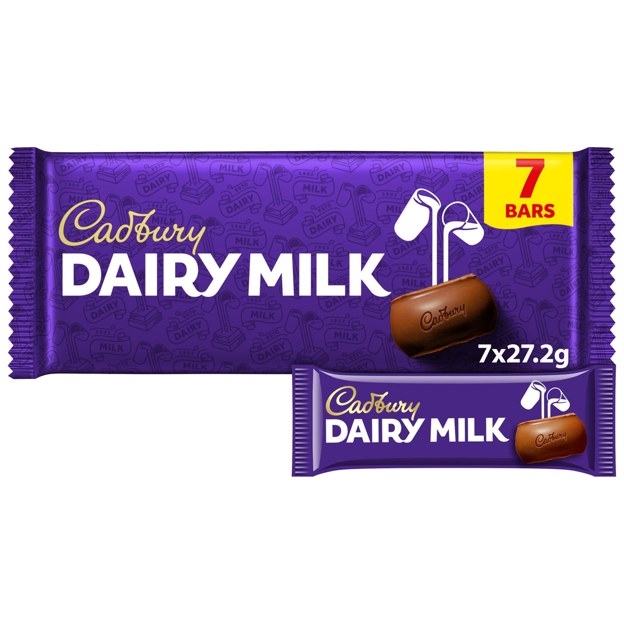 Dairy Milk Chocolate Bar Multi-Pack 7 Pack 7 x 27.2 g