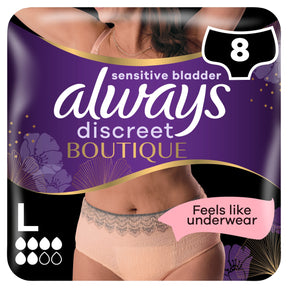 Always Discreet Boutique Incontinence Pants Large 8 Pack