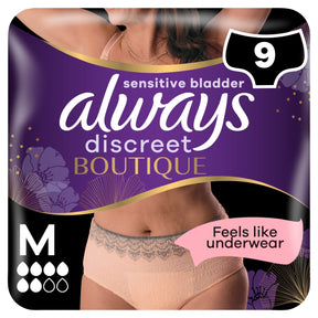 Always Discreet Boutique Incontinence Pants Medium 9 Pack