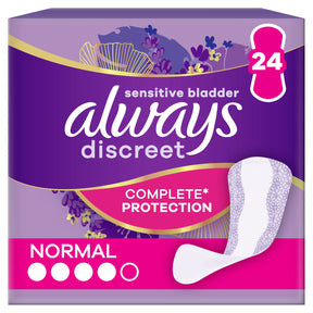 Always Discreet Incontinence Liners Normal 24 Pack