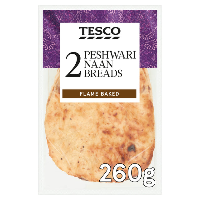 Tesco Peshwari Naan Breads x2 260 g