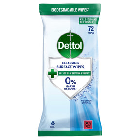 Dettol Anti-Bacterial Multi Surface Cleaning Wipes 72 Pack