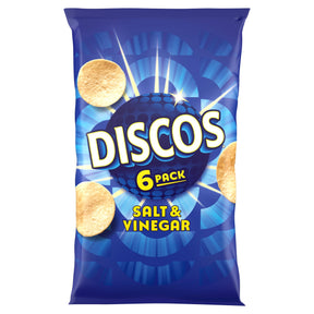 Discos Salt & Vinegar Multi-Pack Crisps 6 x 25.5 g