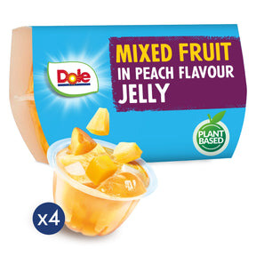 Dole Mixed Fruit In Peach Jelly 4 x 123 g