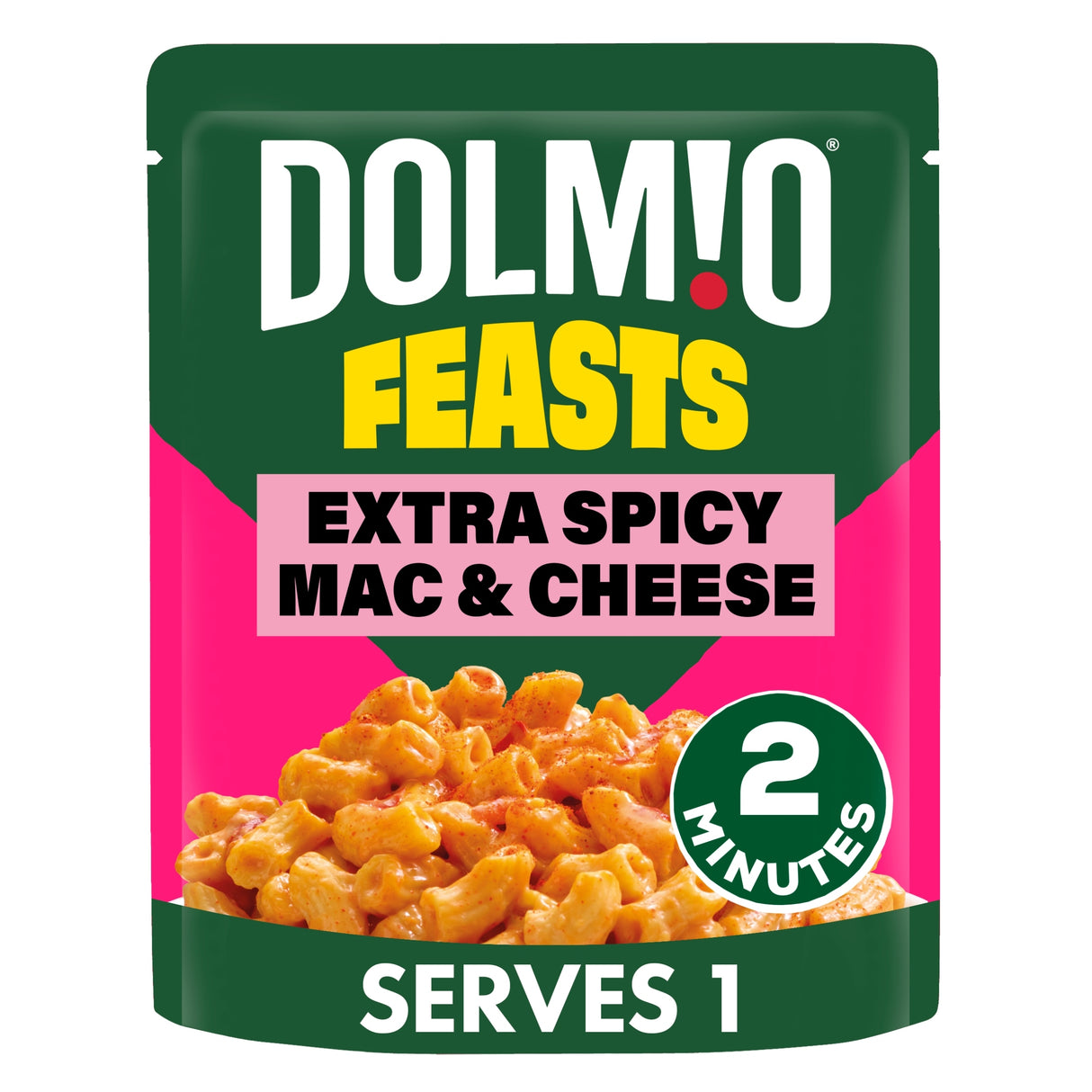 Dolmio Feasts Spicy Mac & Cheese Pasta Ready Meal 250 g