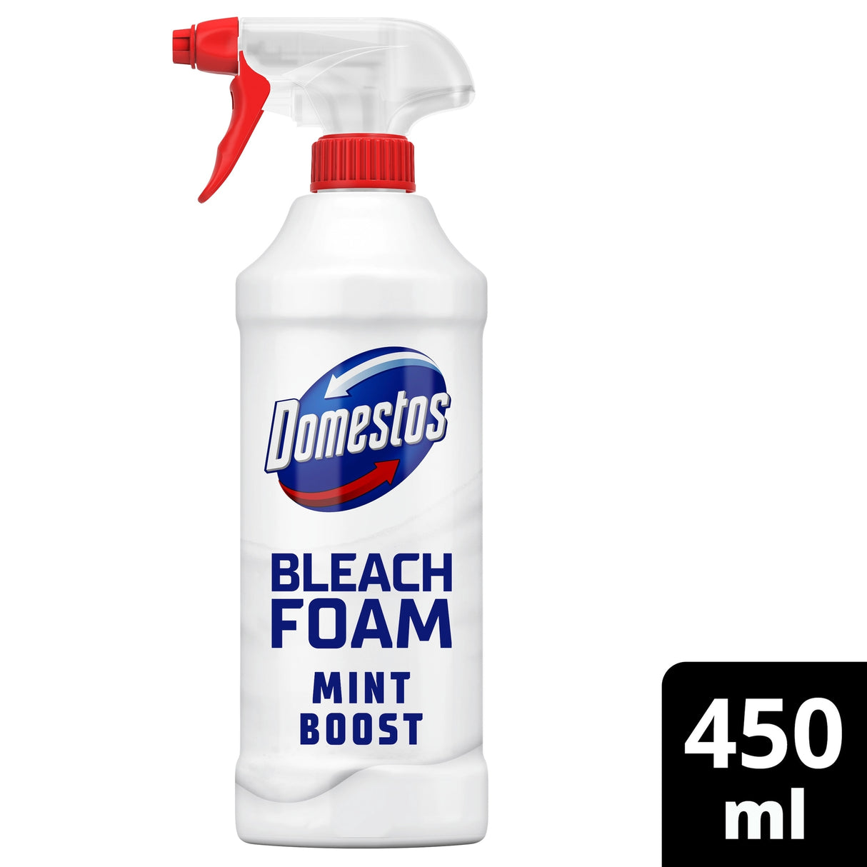 Domestos Bleach Foam Toilet & Bathroom Cleaner Mint Boost 450 ml
