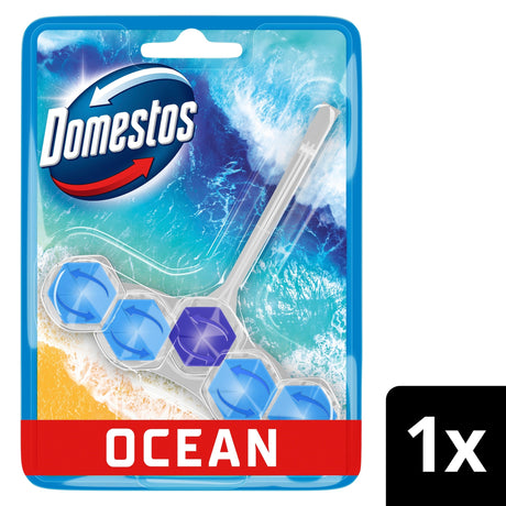 Domestos Power 5 Toilet Rim Block Freshener Ocean 50 g