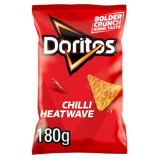 Doritos Tortilla Chips Chilli Heatwave Sharing Bag Crisps 180 g