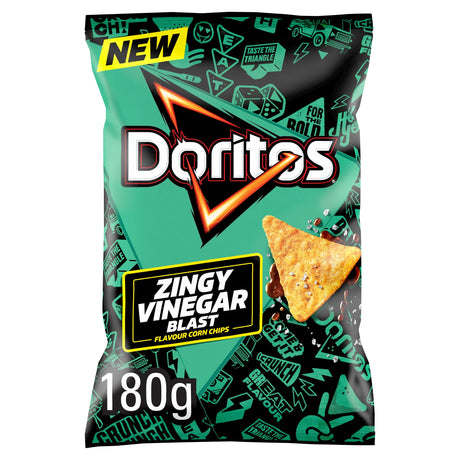 Doritos Zingy Vinegar Blast Sharing Crisps 180 g