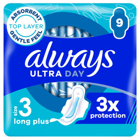 Always Ultra Size 3 Night With Wings Sanitary Towels 9 Pack