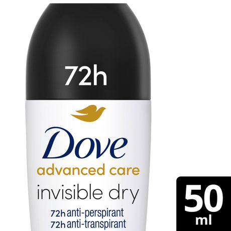 Dove Advanced Care Invisible Dry 72 Hour Roll On Anti-Perspirant Deodorant 50 ml