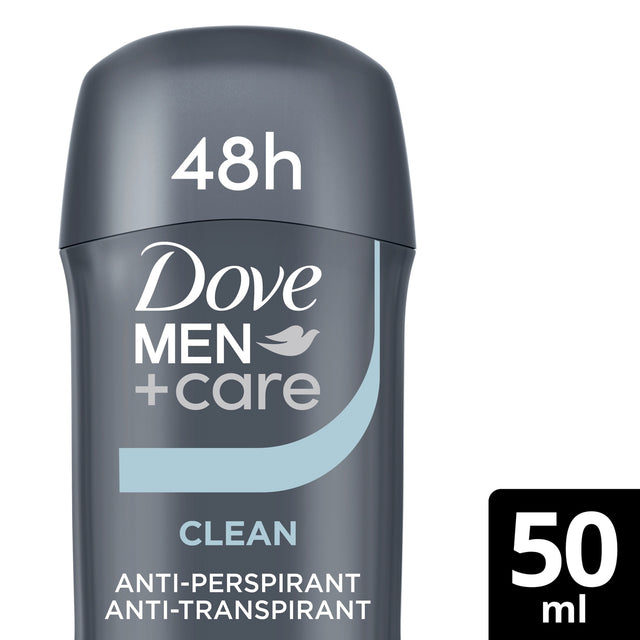 Dove Men+Care Clean Comfort 48 Hour Anti-Perspirant Deodorant Stick 50 ml