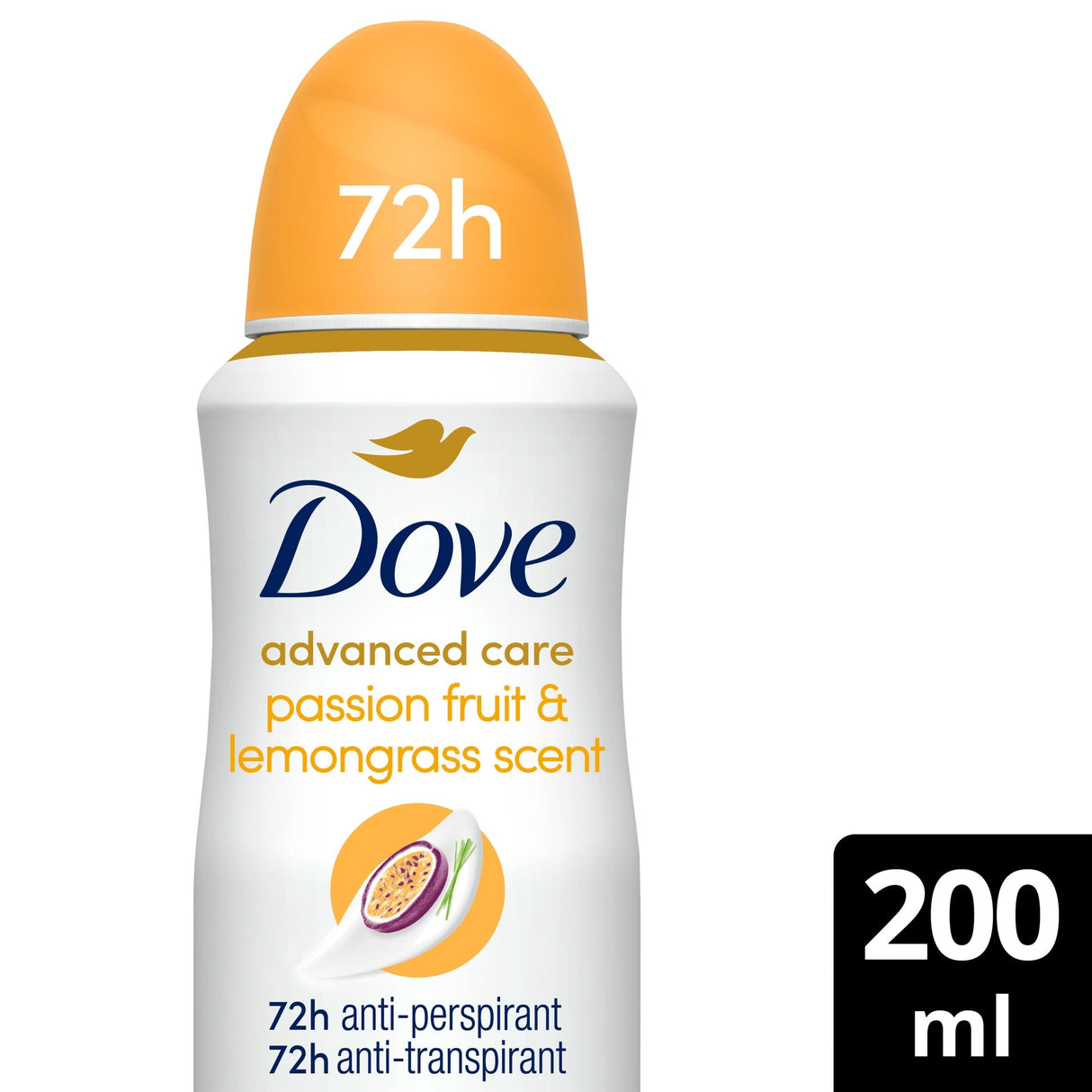 Dove Women Go Fresh Passion Fruit 72 Hour Advanced Care Anti-Perspirant Deodorant 200 ml