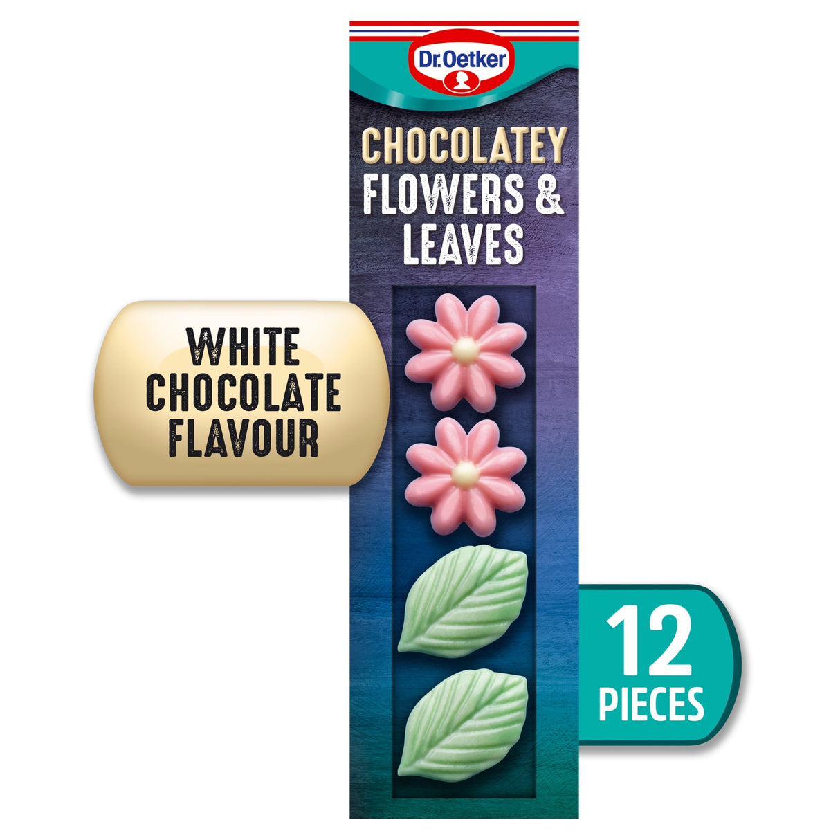 Dr. Oetker 11 White Chocolate Flowers & Leaves 11 g
