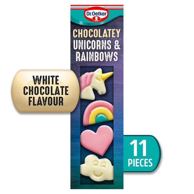 Dr. Oetker 11 White Chocolate Unicorns & Rainbows 18 g