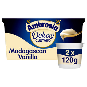 Ambrosia Deluxe Custard Madagascan Vanilla 2 x 120 g