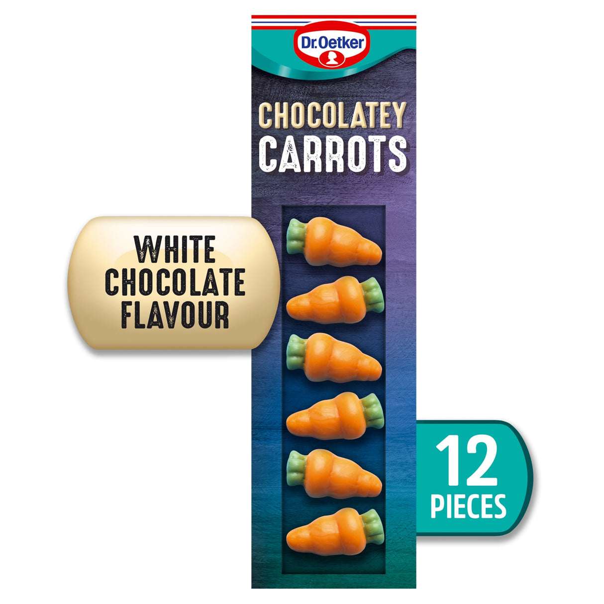 Dr. Oetker Chocolatey Carrots White Chocolate Flavour 12 Pieces 13 g