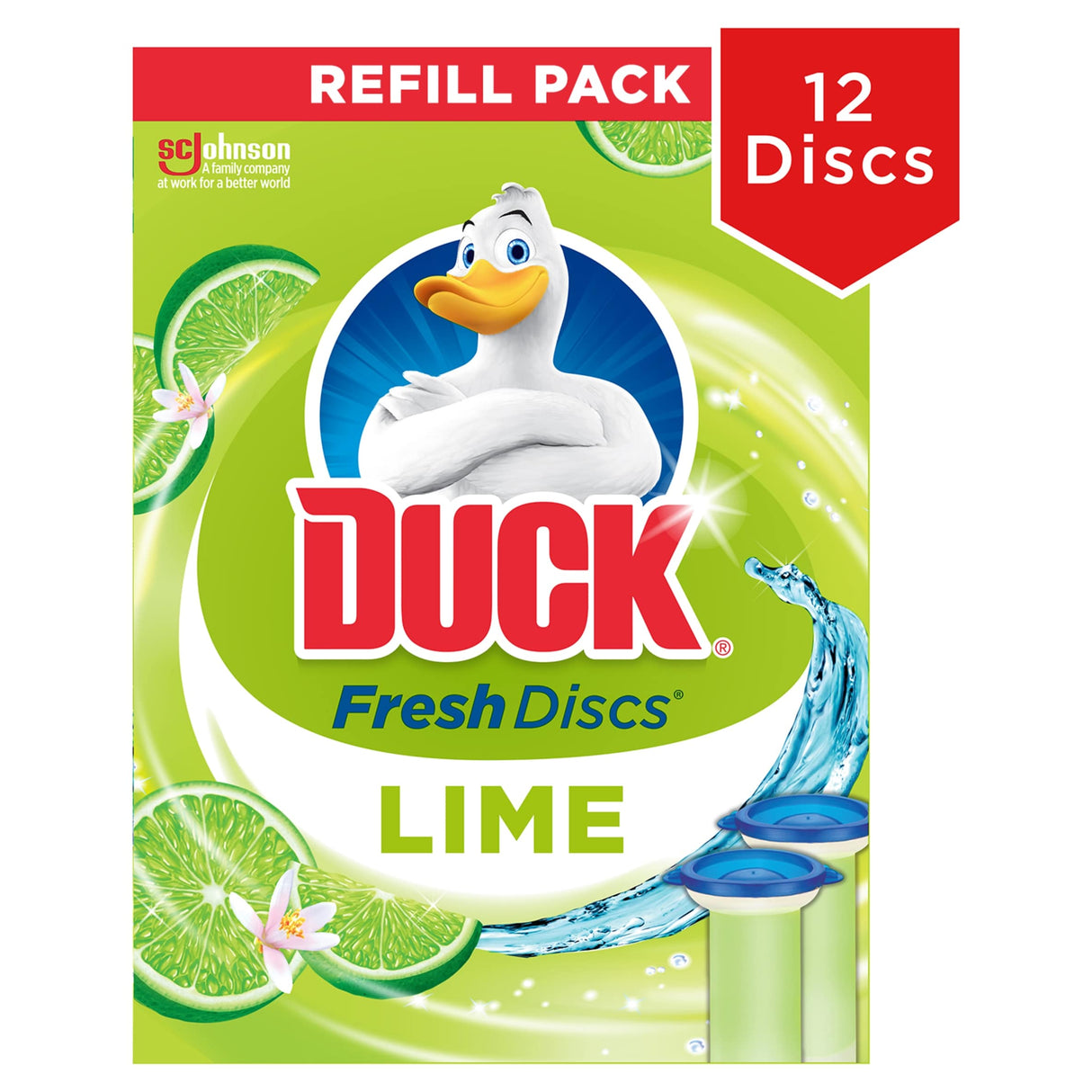 Duck Fresh Discs Toilet Cleaner Refills Lime 2 x 36 ml