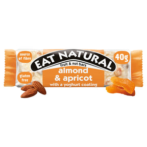 Eat Natural Almond & Apricot Fruit & Nut Bars With A Yoghurt Coating 40 g