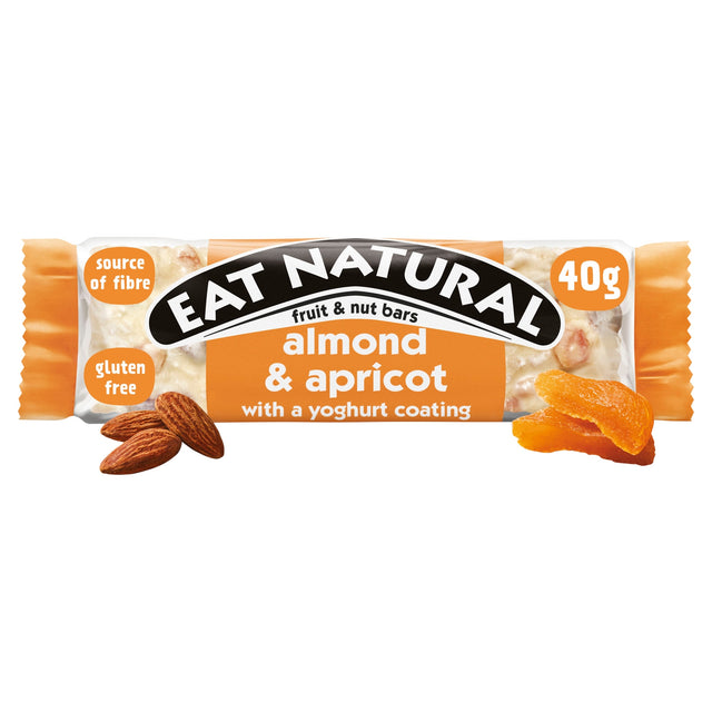 Eat Natural Almond & Apricot Fruit & Nut Bars With A Yoghurt Coating 40 g
