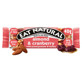 Eat Natural Fruit & Nut Almond & Cranberry Bar With Pomegranate & Honey 40 g