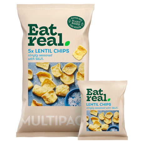Eat Real Lentil Chips Chilli & Lemon 95 g