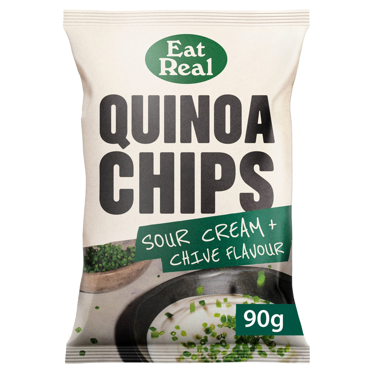 Eat Real Quinoa Chips Sour Cream & Chive 90 g
