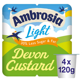 Ambrosia Ready To Eat Light Devon Custard 4 x 120 g