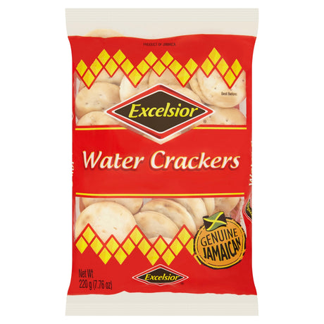 Excelsior Jamaican Water Crackers 220 g
