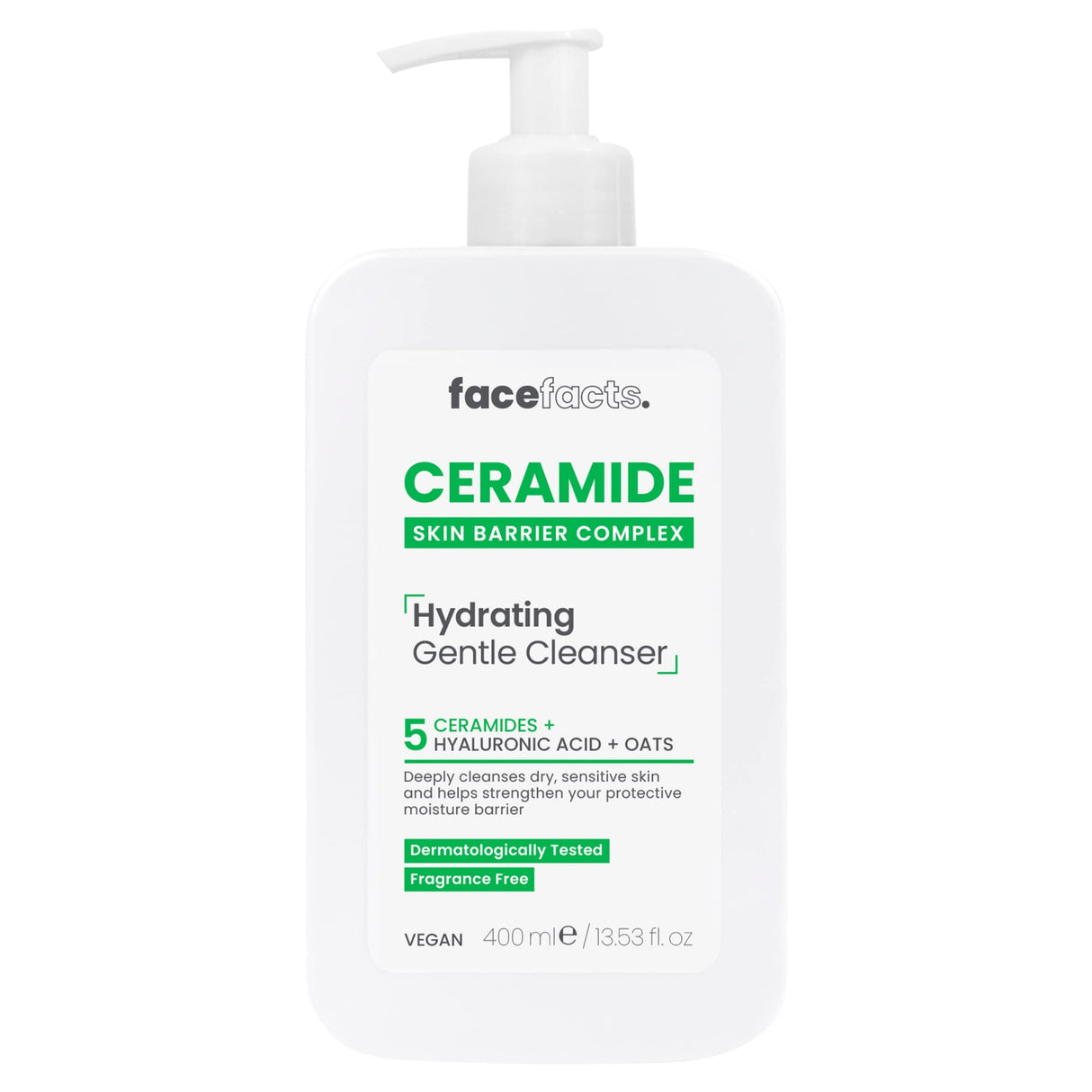 Face Facts Ceramide Skin Barrier Complex Hydrating Gentle Cleanser 400 ml