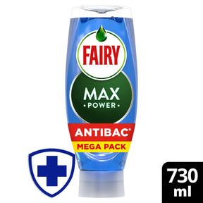 Fairy Max Power Eucalyptus Anti-Bacterial Washing Up Liquid 730 ml