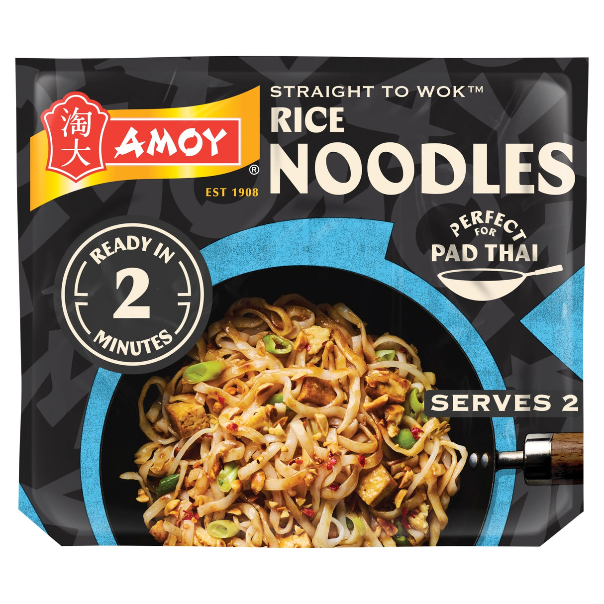 Amoy Straight To Wok Rice Noodles 2 x 150 g