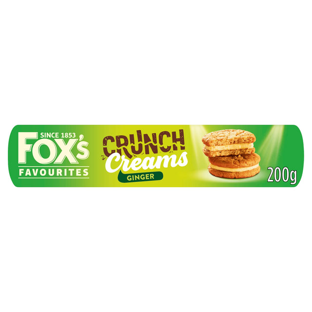 Fox's Favourites Crunch Creams Biscuits Ginger 200 g