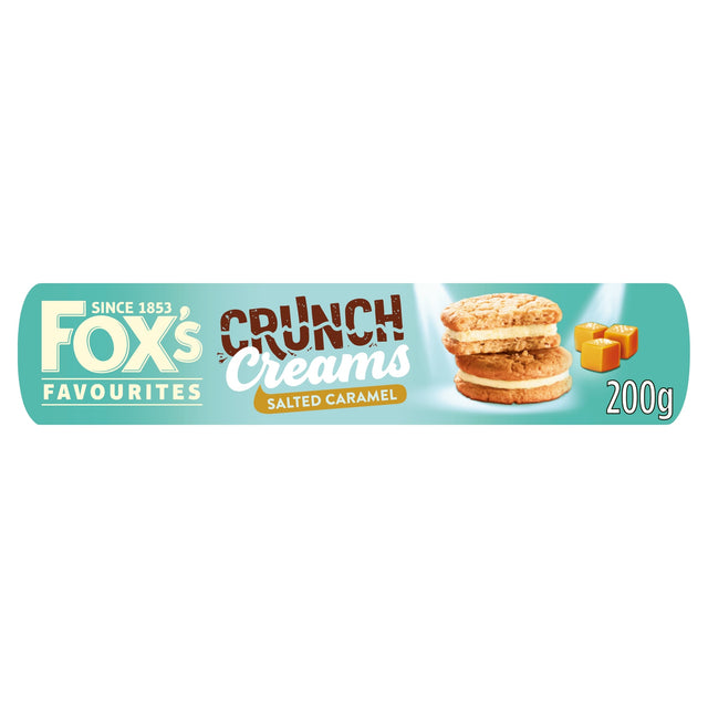 Fox's Favourites Crunch Creams Biscuits Salted Caramel 200 g
