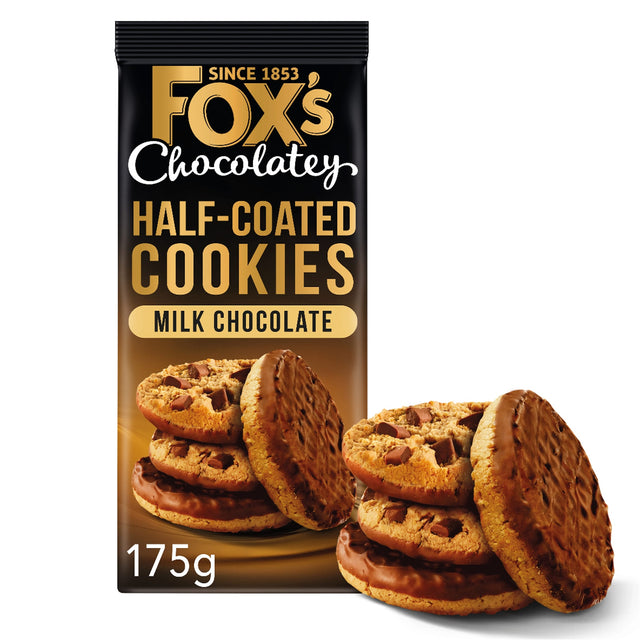 Fox's Half Coated Milk Chocolate Cookies 175 g