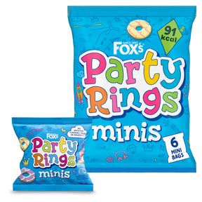 Fox's Party Rings Mini Biscuits Multi-Pack 6 Pack 120 g