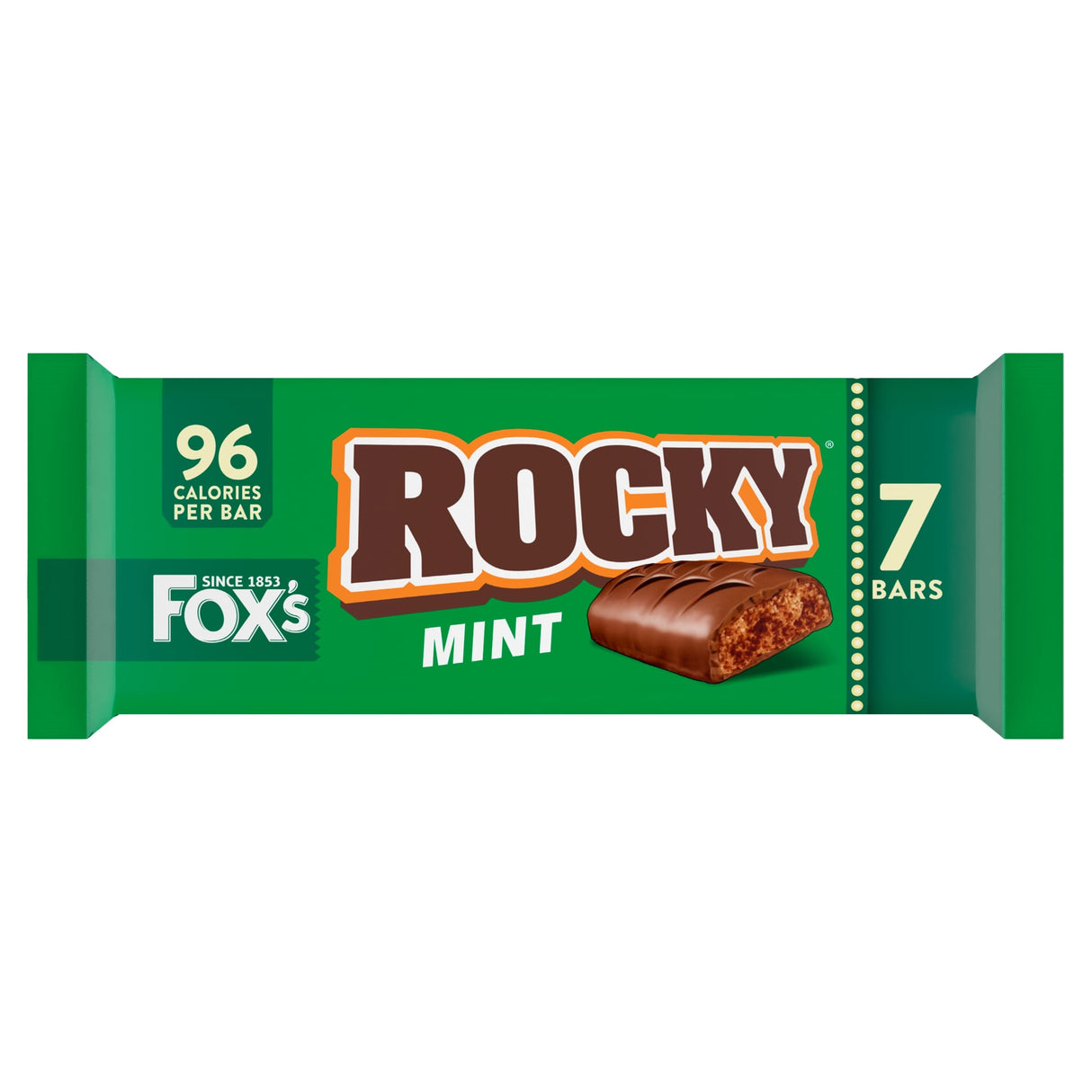 Fox's Rocky Mint Milk Chocolate Biscuit Bars 7 x 19.75 g