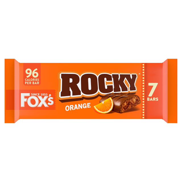 Fox's Rocky Orange Chocolate Biscuit Bars Multi-Pack 7 Pack 138 g