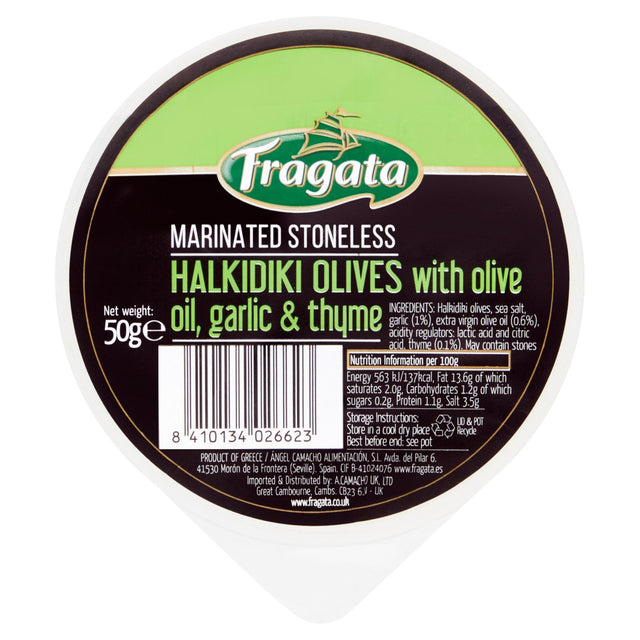 Fragata Halkidiki Olives With Garlic & Thyme 50 g